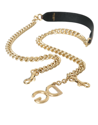Correa de hombro con accesorio para bolso de leopardo marrón