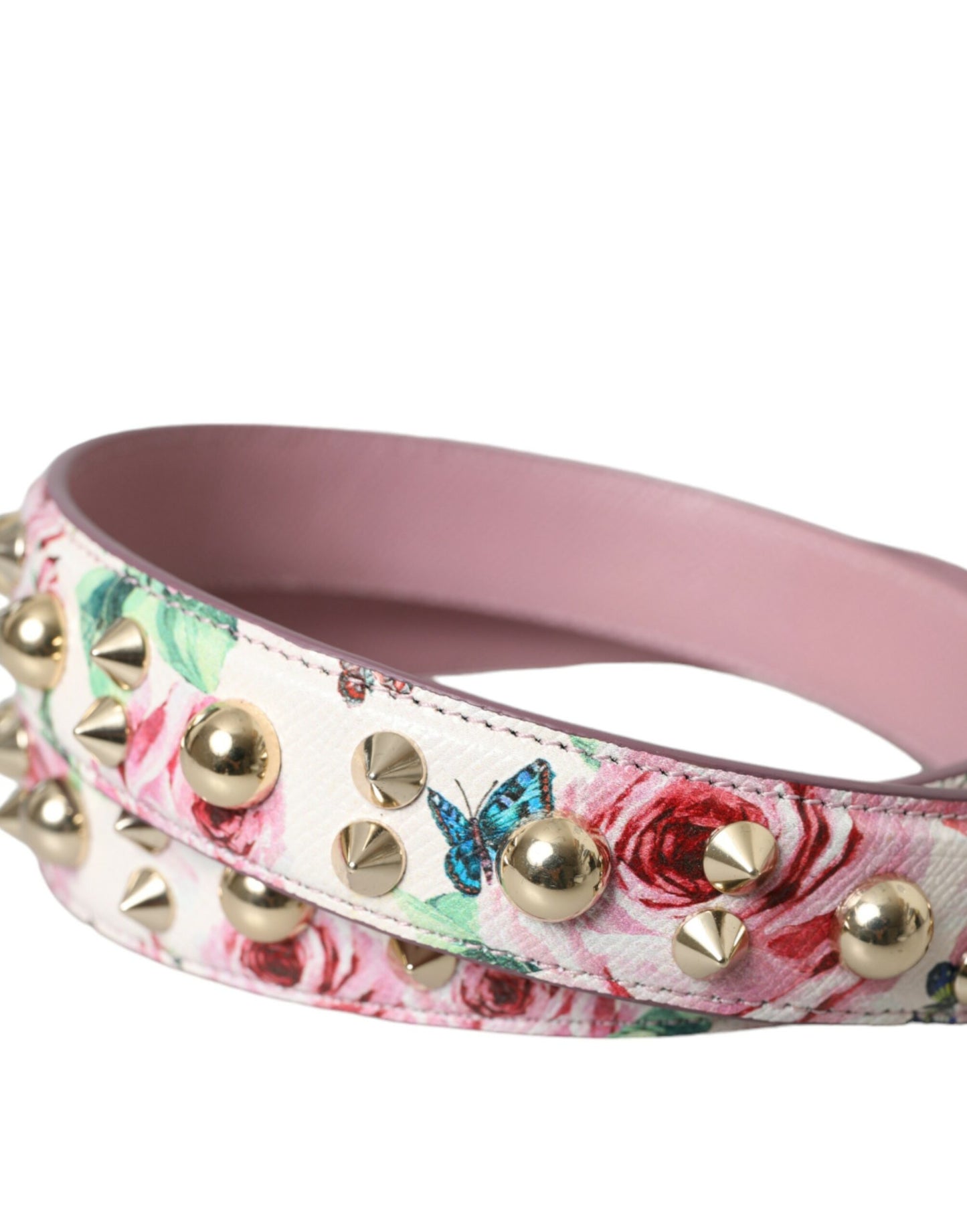 Correa de hombro con accesorio para bolso con diseño floral rosa