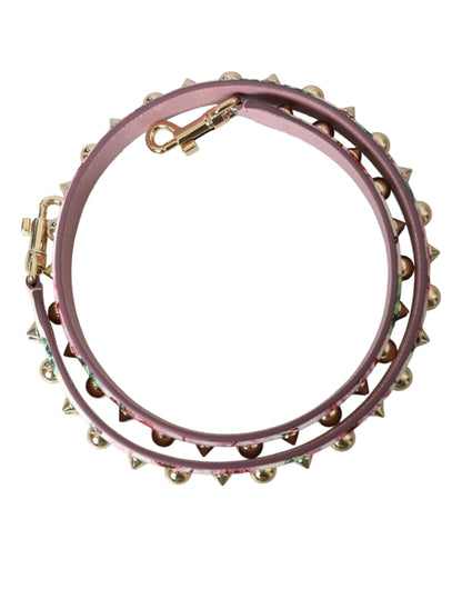 Correa de hombro con accesorio para bolso con diseño floral rosa