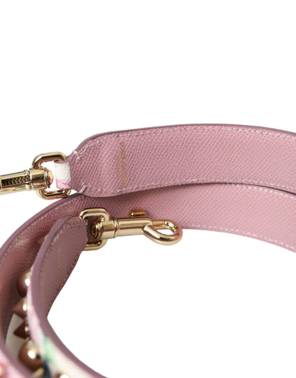 Correa de hombro con accesorio para bolso con diseño floral rosa