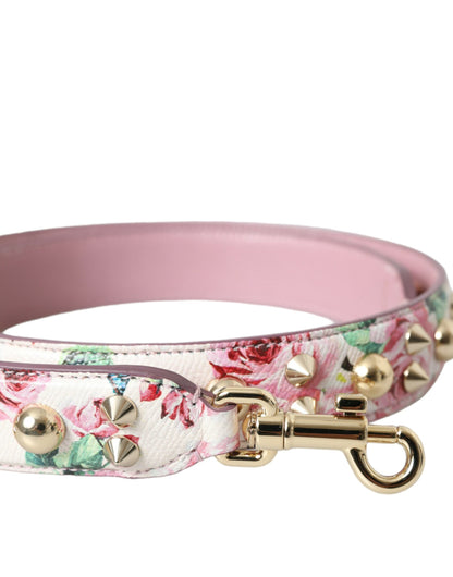 Correa de hombro con accesorio para bolso con diseño floral rosa