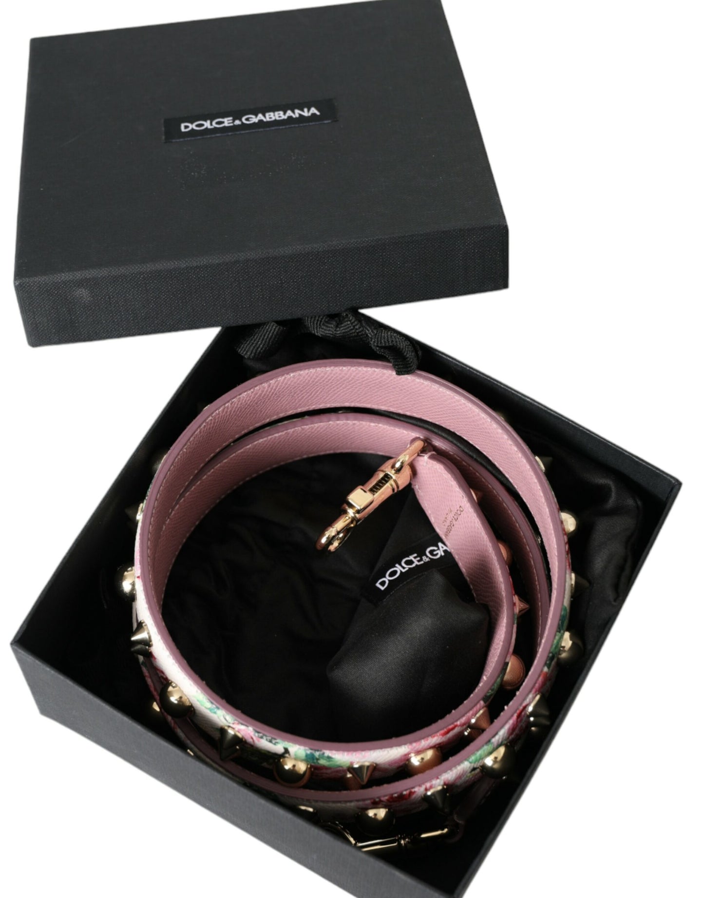 Correa de hombro con accesorio para bolso con diseño floral rosa