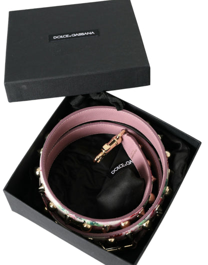 Correa de hombro con accesorio para bolso con diseño floral rosa