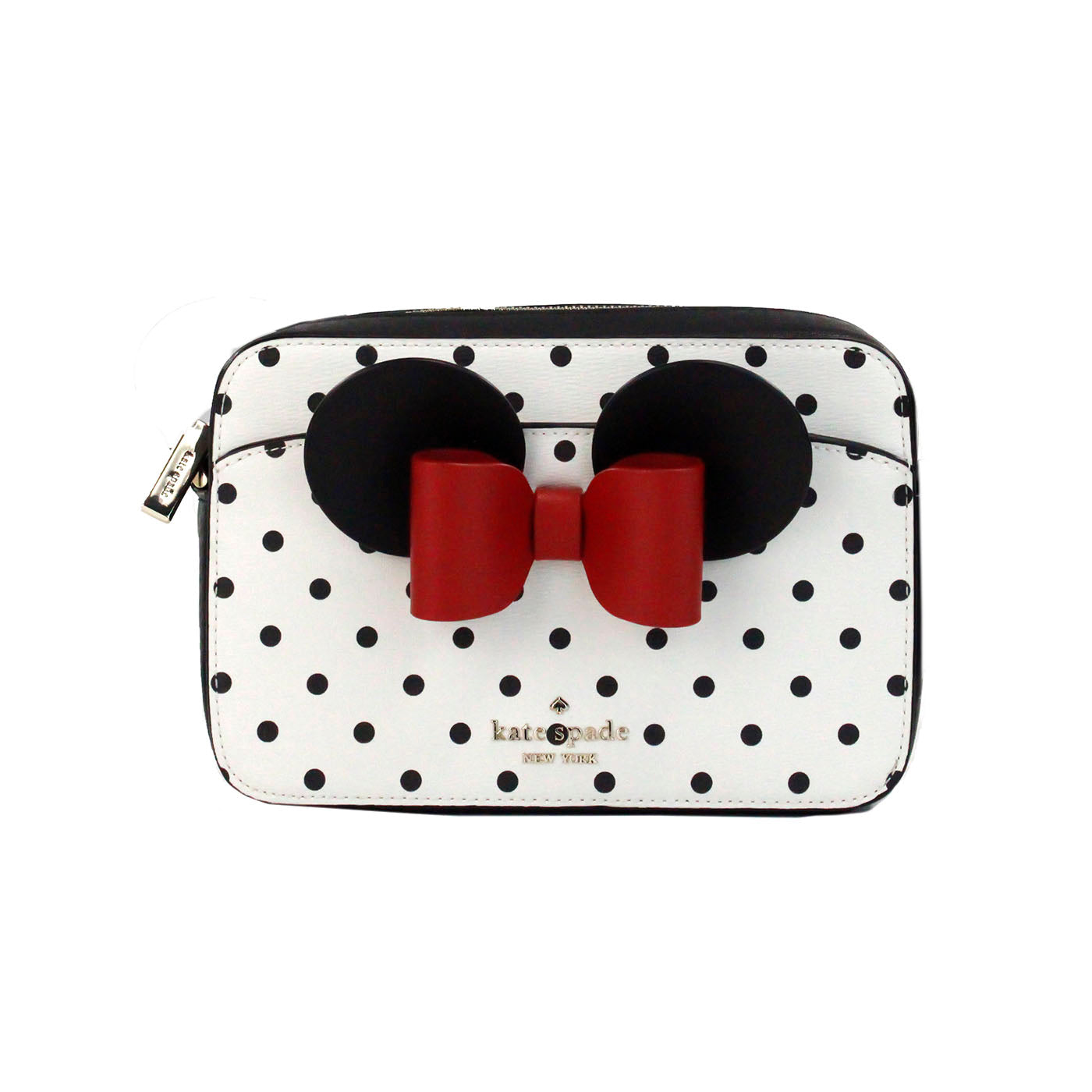 Bolso bandolera para cámara de PVC con estampado de lunares de Minnie Mouse de Disney