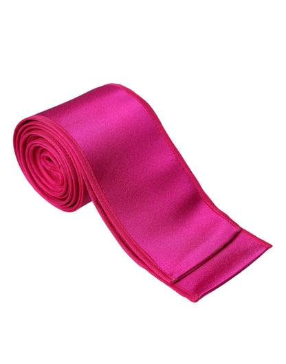 Cinturón de seda rosa fucsia para mujer