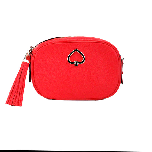 Bolso bandolera Kourtney Small Stoplight de piel con diseño de guijarros para cámara