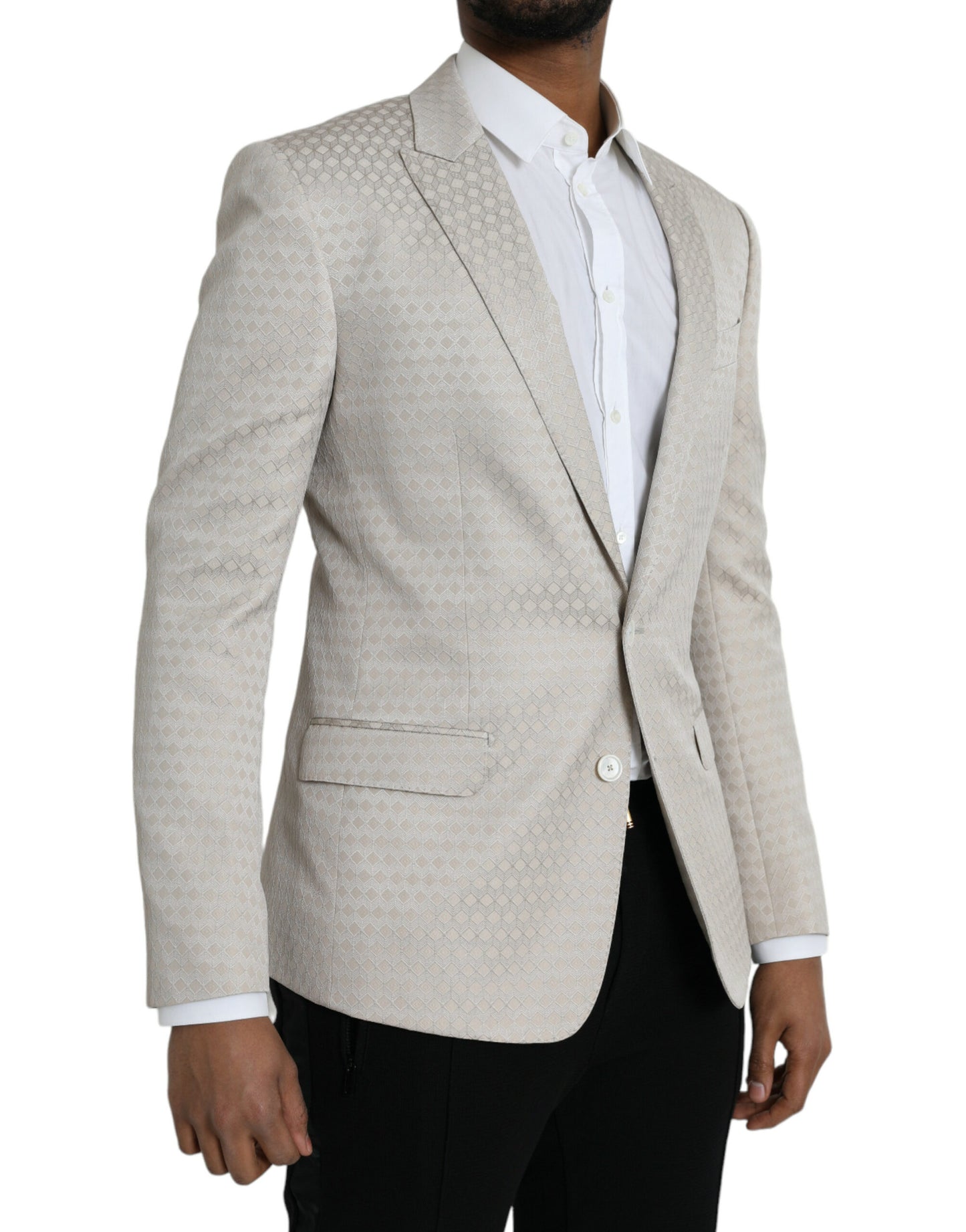 Blazer de botonadura sencilla MARTINI beige