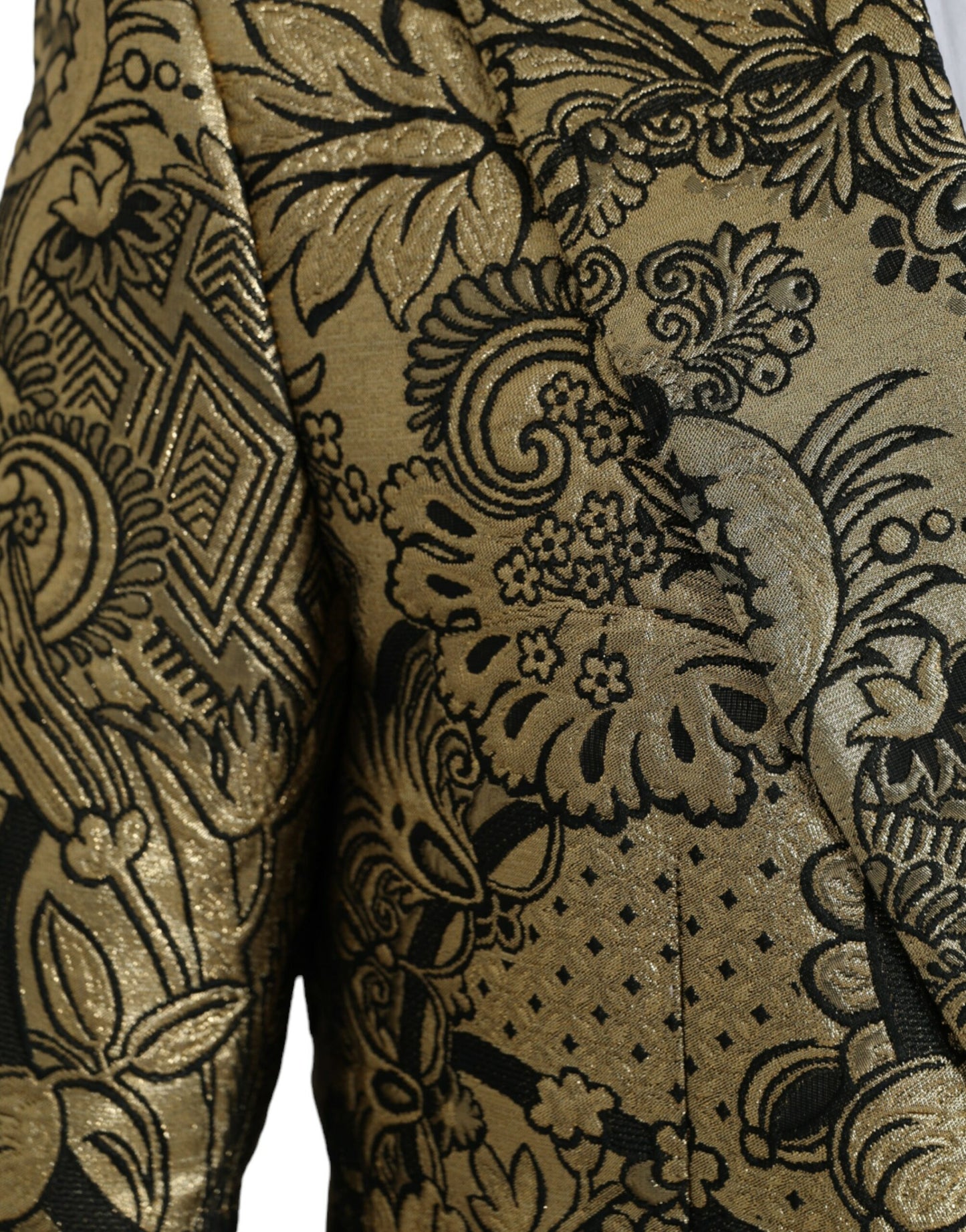 Blazer de botonadura sencilla en jacquard SICILIA dorado