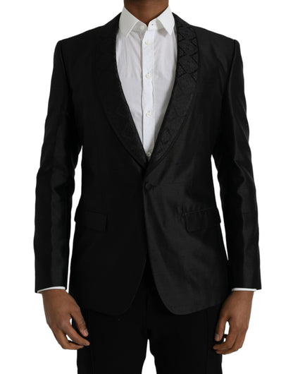 Blazer de botonadura sencilla MARTINI negro