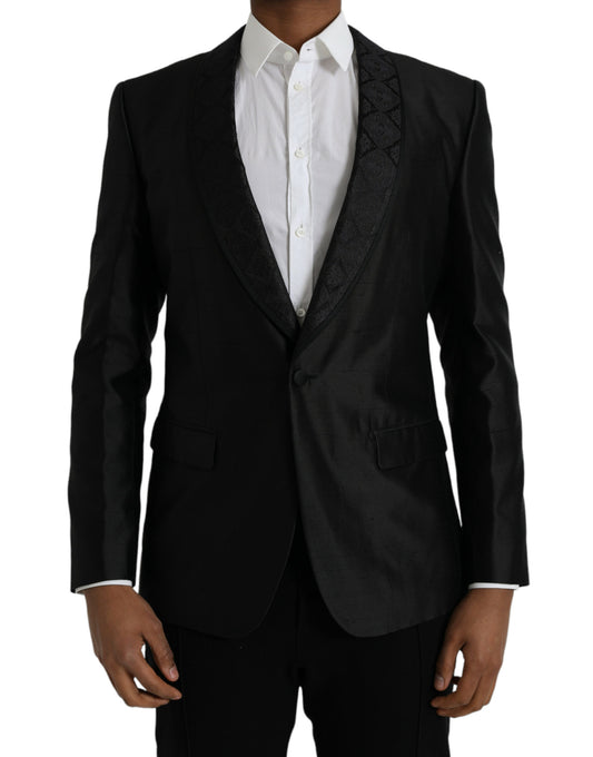 Blazer de botonadura sencilla MARTINI negro