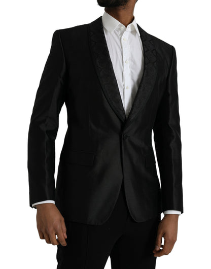 Blazer de botonadura sencilla MARTINI negro