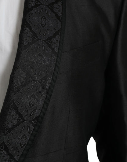 Blazer de botonadura sencilla MARTINI negro
