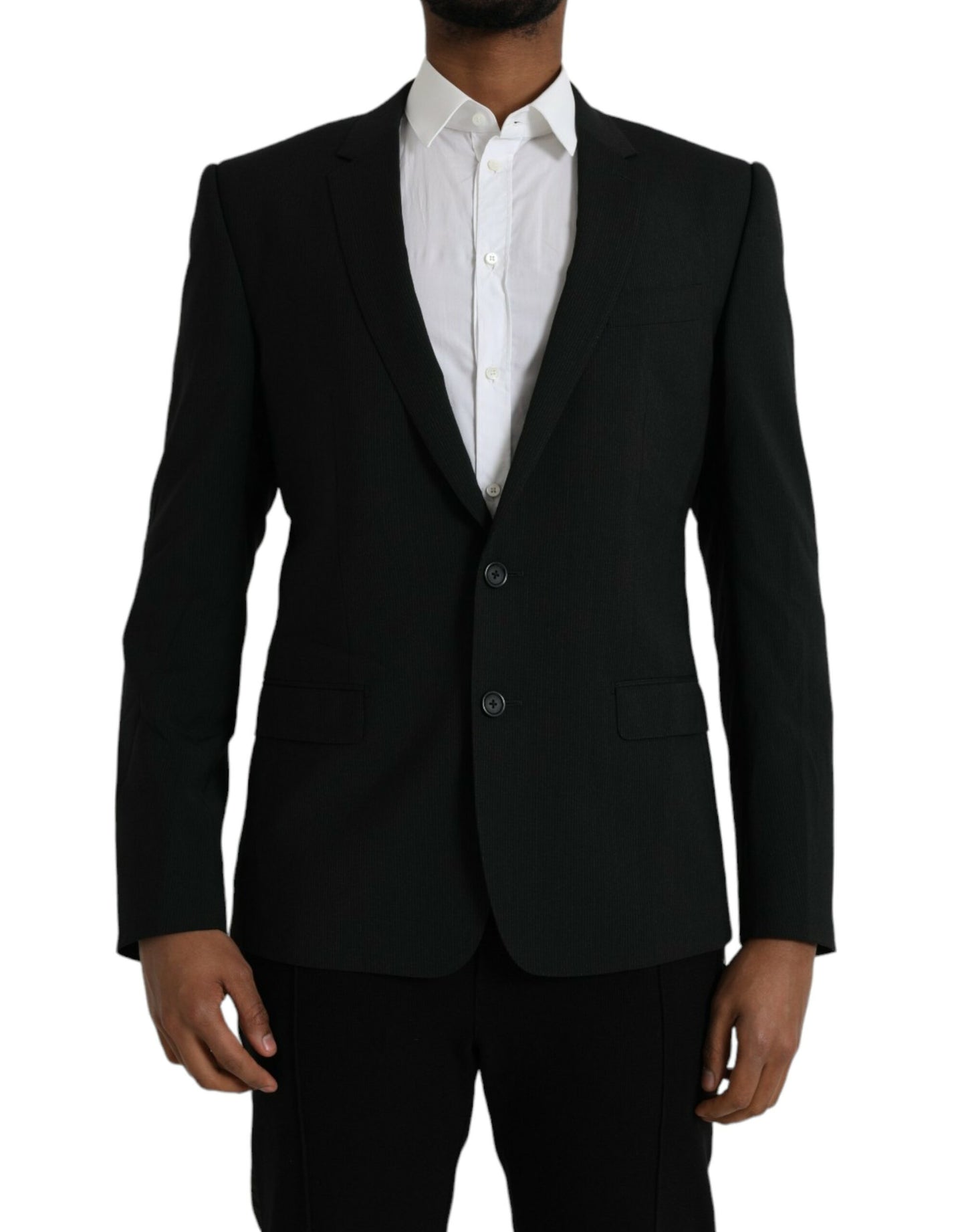 Blazer de botonadura sencilla con muesca azul GOLD