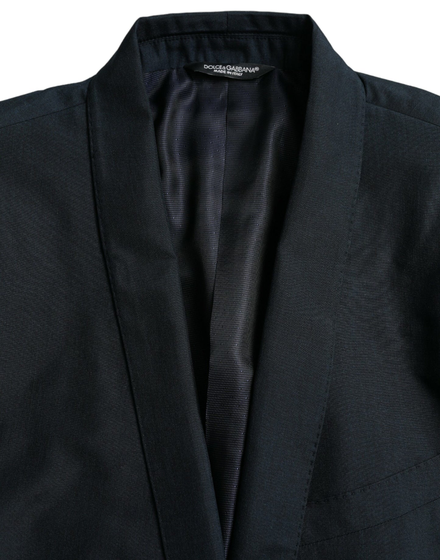 Blazer de botonadura sencilla con muesca azul GOLD
