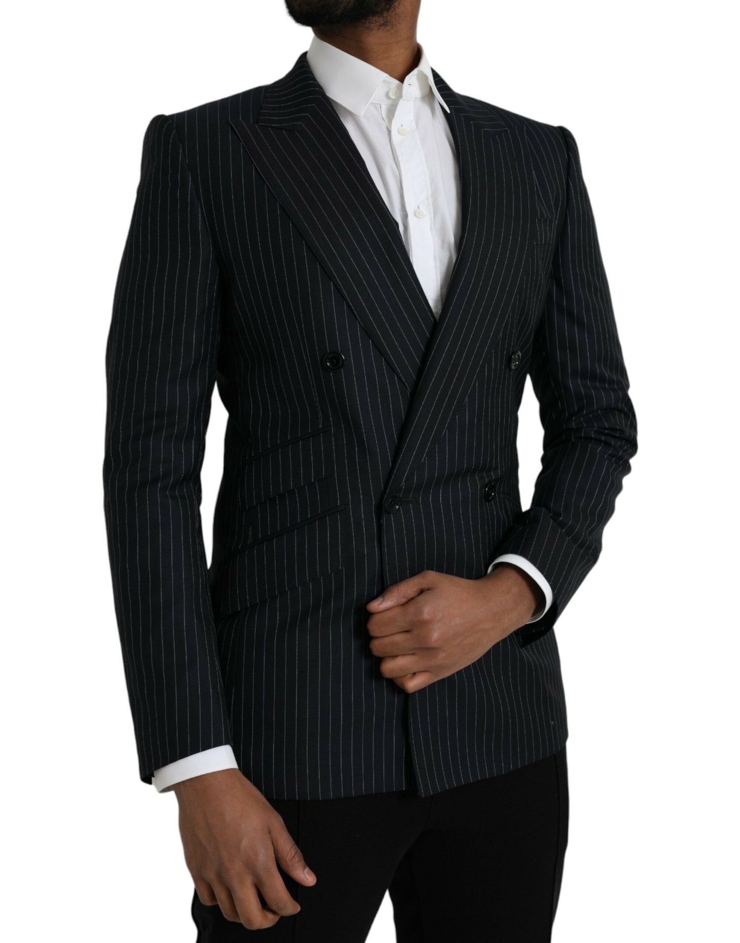 Blazer cruzado SICILIA con rayas negras