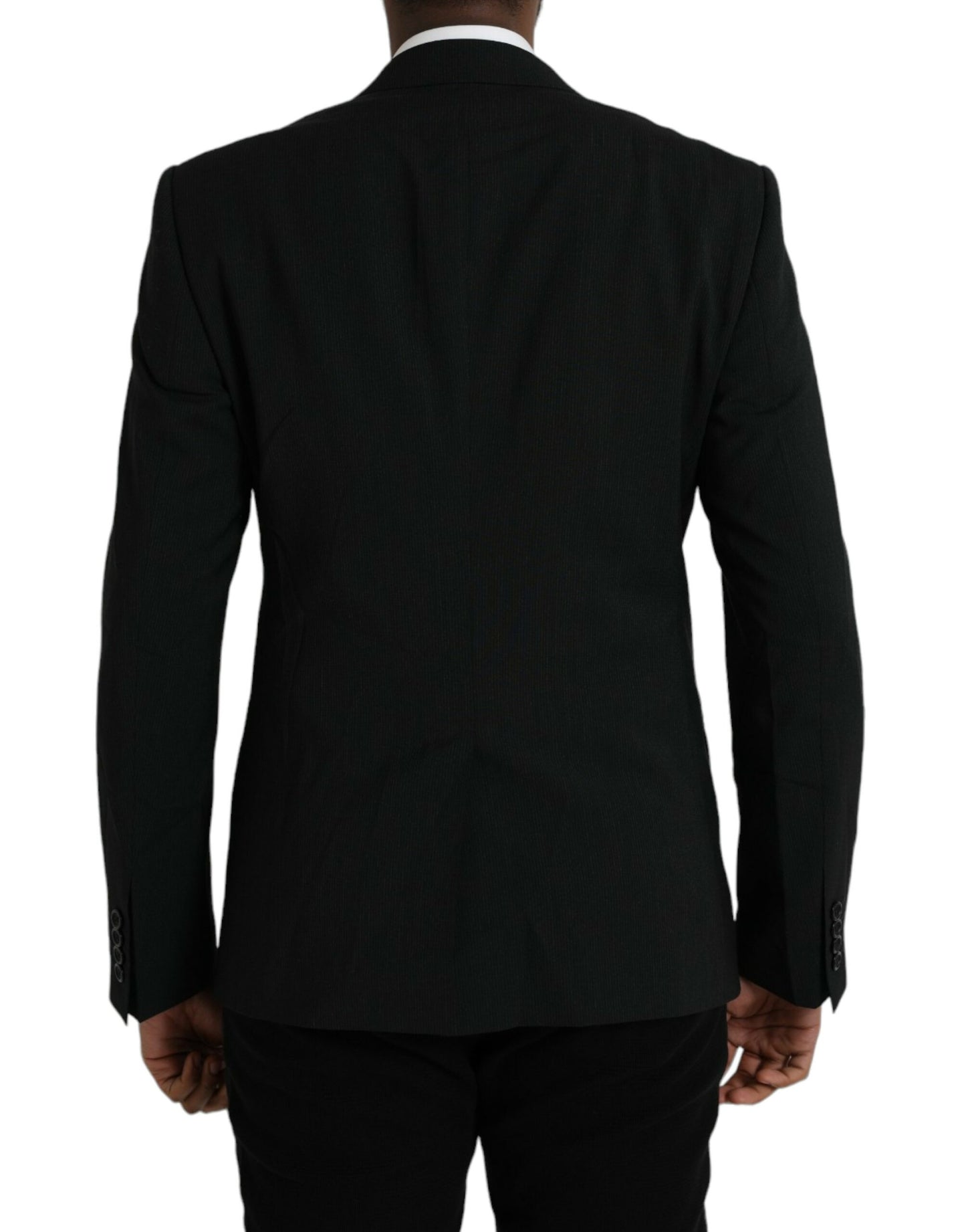 Blazer de botonadura sencilla con chal azul MARTINI