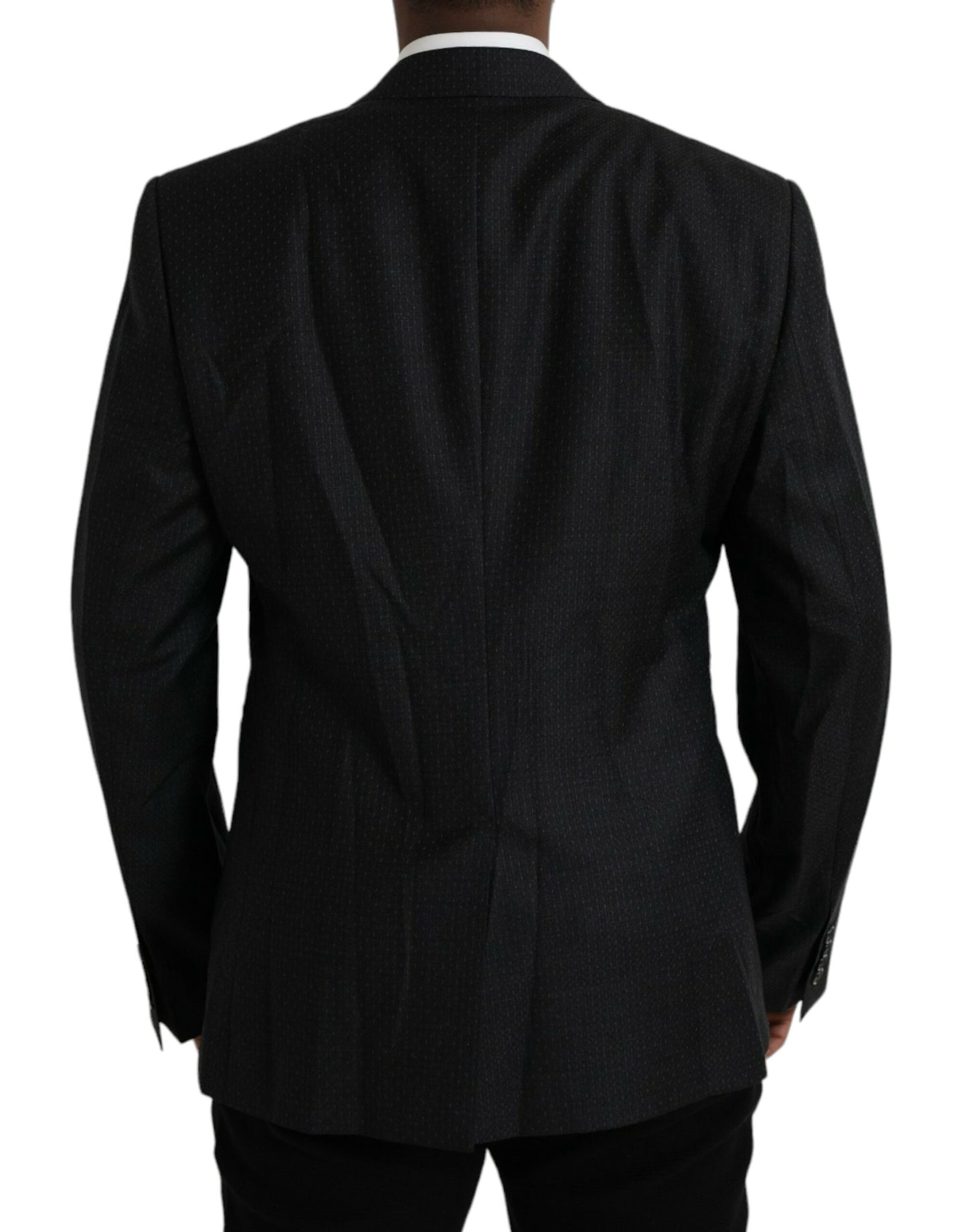 Blazer de lana negra MARTINI con botonadura sencilla