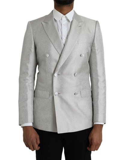 Blazer cruzado MARTINI en color blanco roto