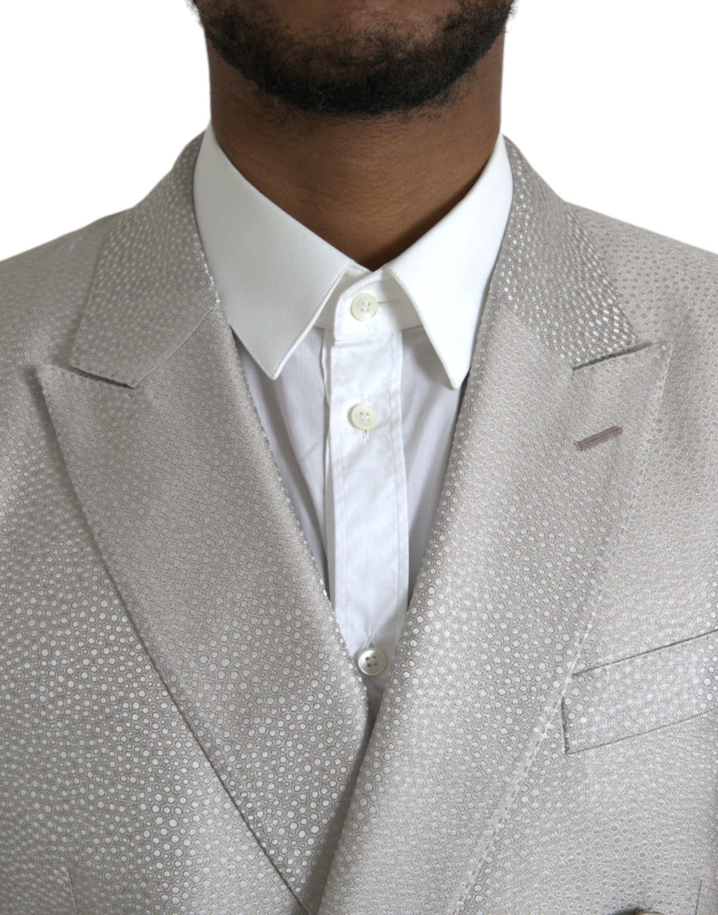 Blazer cruzado MARTINI en color blanco roto