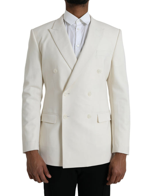 Blazer cruzado MARTINI de lana blanca