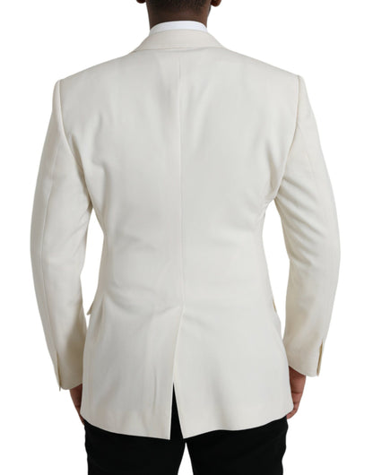Blazer cruzado MARTINI de lana blanca