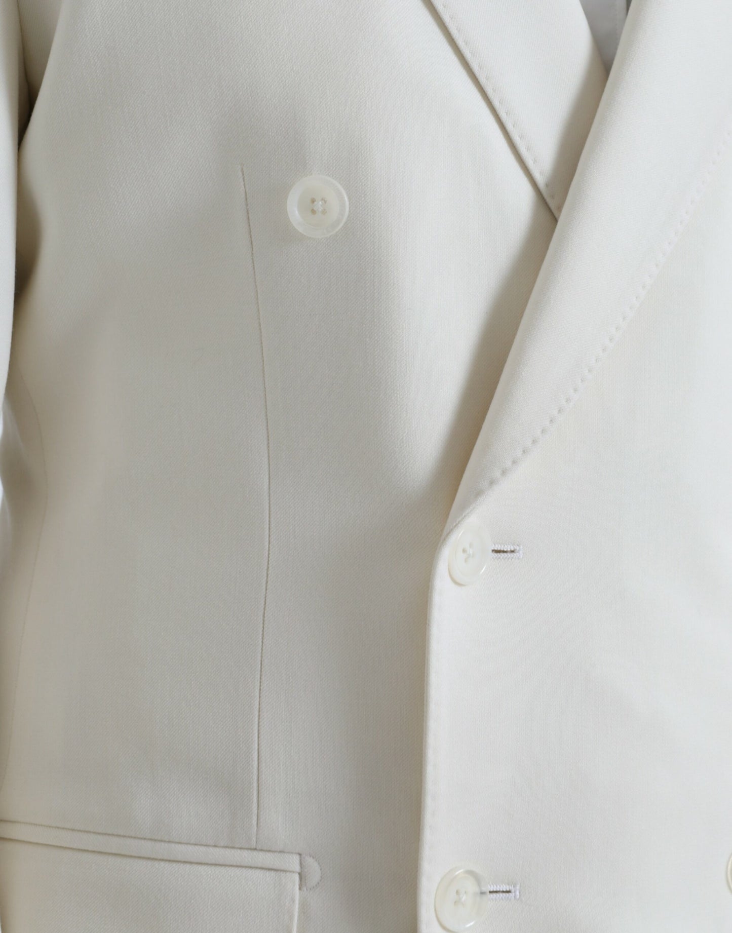 Blazer cruzado MARTINI de lana blanca