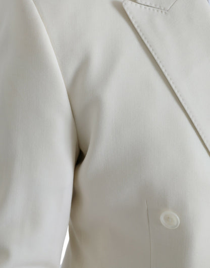 Blazer cruzado MARTINI de lana blanca