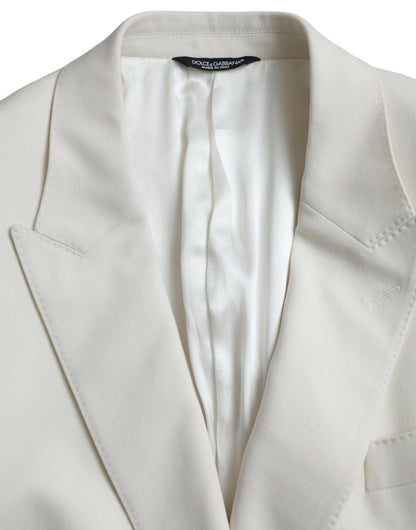 Blazer cruzado MARTINI de lana blanca