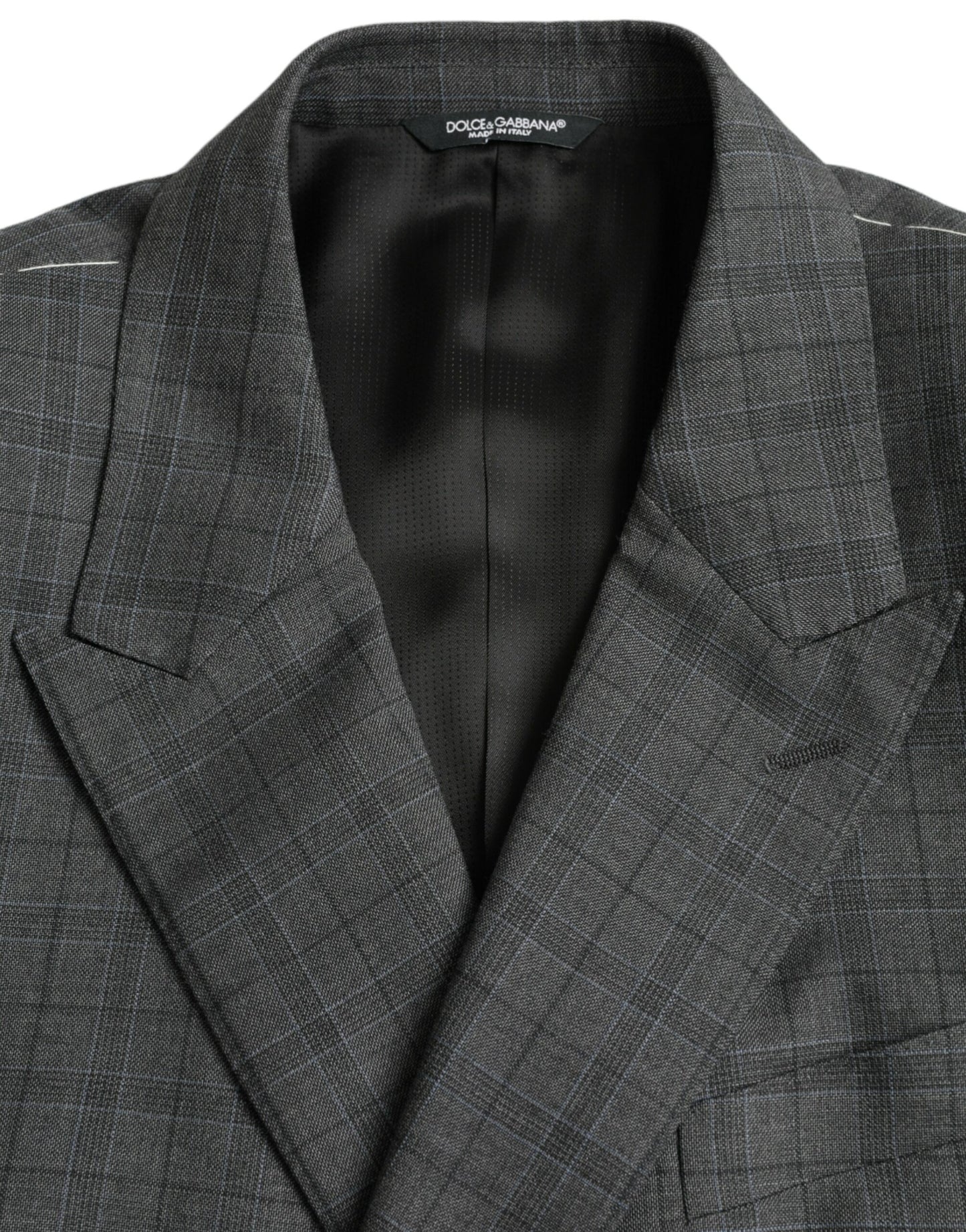 Traje formal MARTINI de dos piezas de lana a cuadros grises
