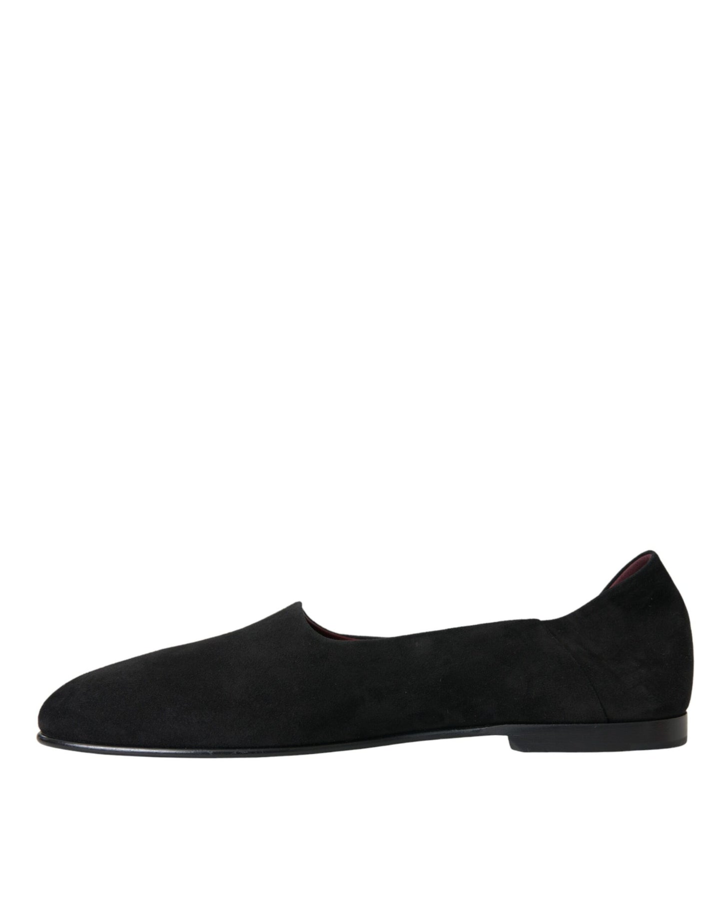Mocasines de gamuza negra, zapatos formales sin cordones