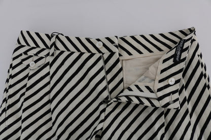 Pantalones cortos casuales de cáñamo a rayas