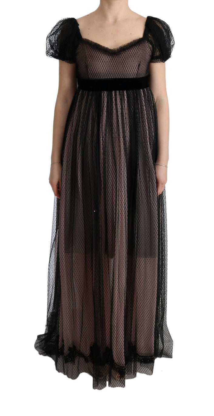 Elegante vestido recto largo