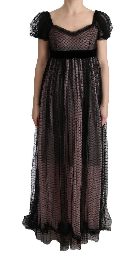 Elegante vestido recto largo