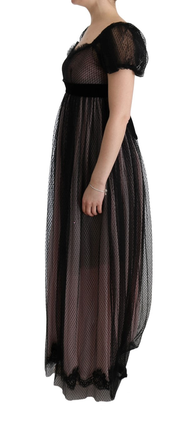 Elegante vestido recto largo