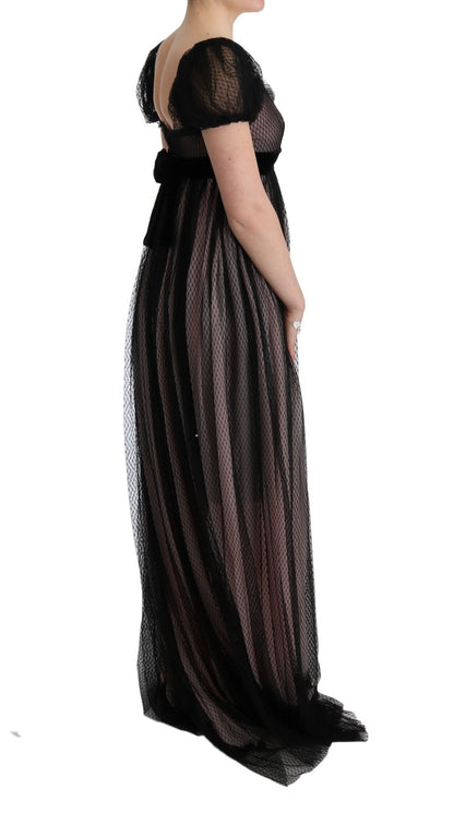Elegante vestido recto largo