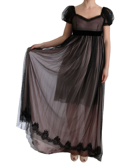 Elegante vestido recto largo