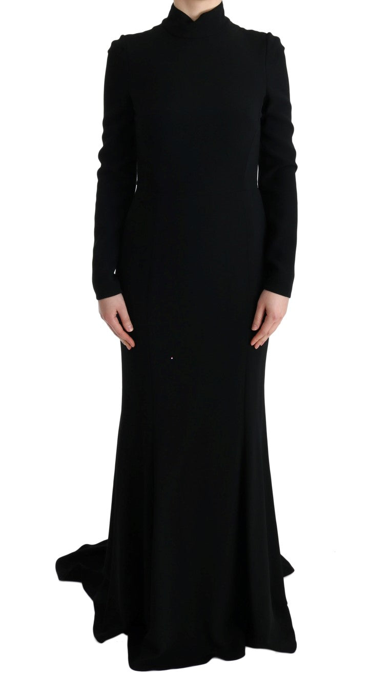 Elegante vestido largo en color negro