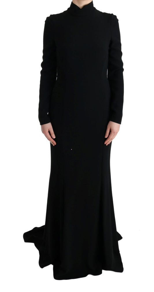 Elegante vestido largo en color negro
