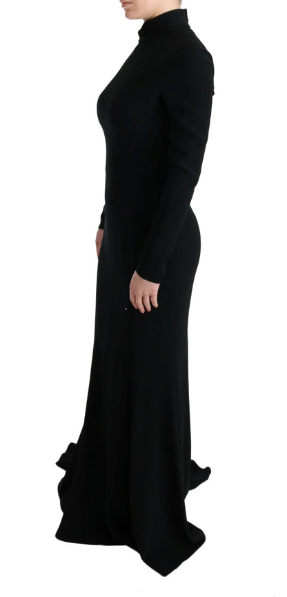 Elegante vestido largo en color negro