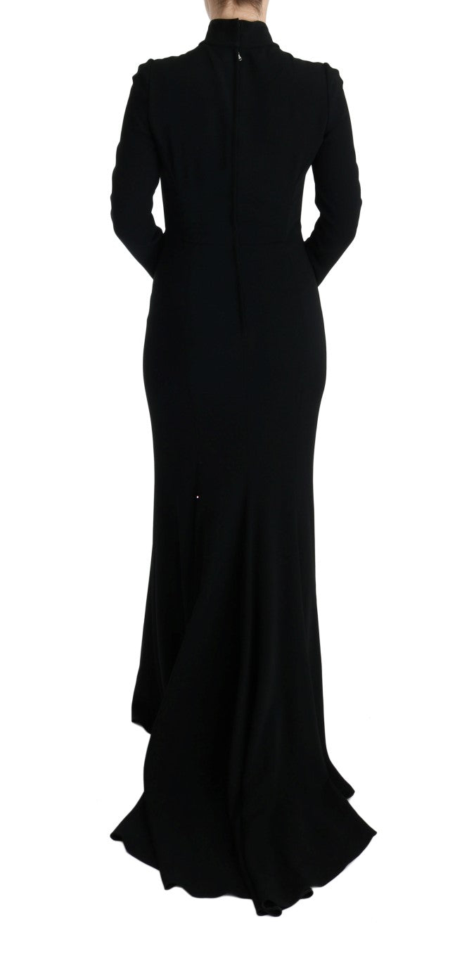 Elegante vestido largo en color negro
