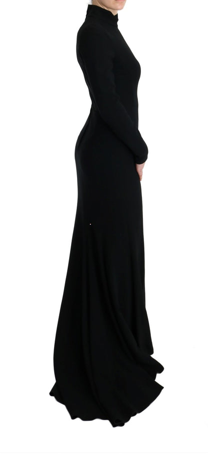 Elegante vestido largo en color negro