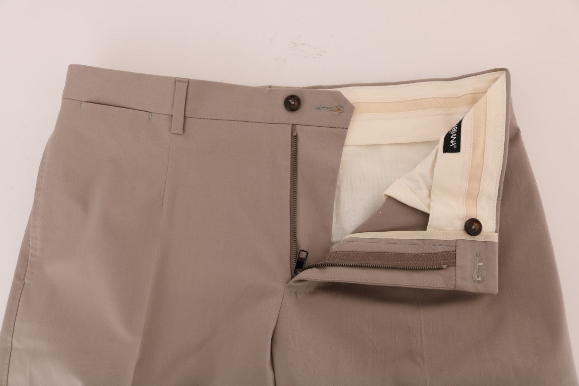 Pantalones casuales chinos beige chic