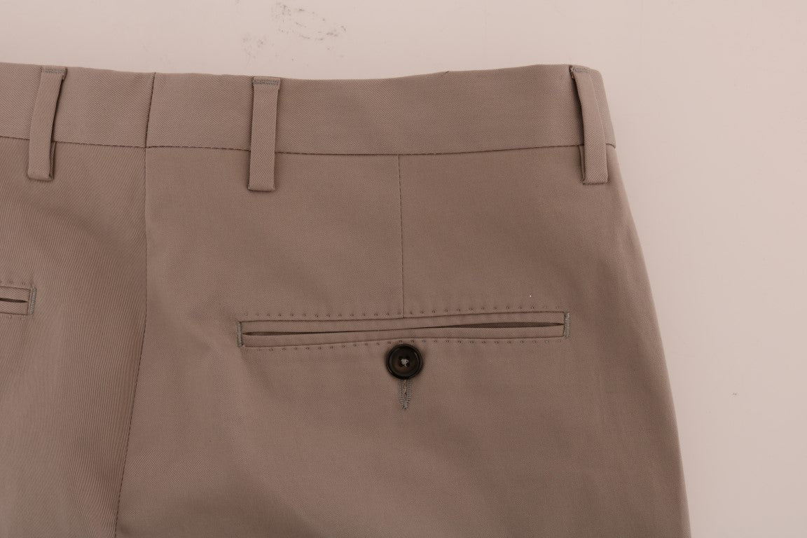 Pantalones casuales chinos beige chic