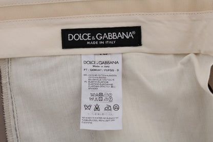 Pantalones casuales chinos beige chic