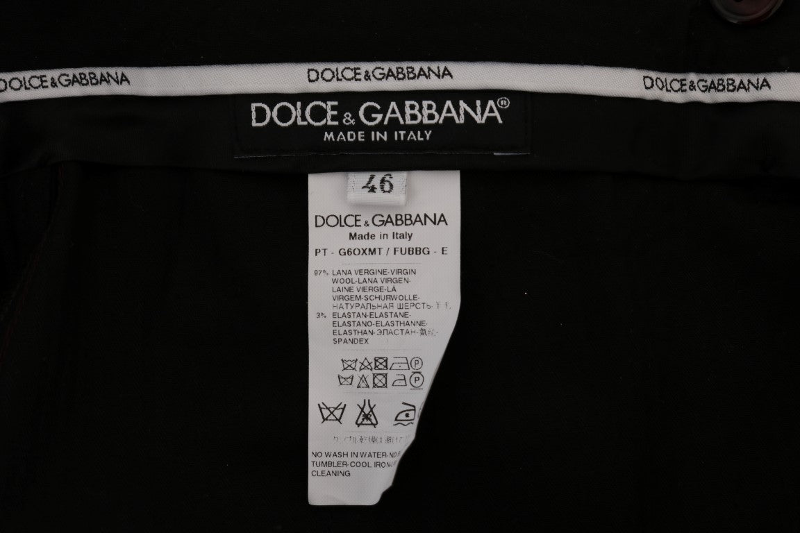 Pantalones formales elegantes de corte entallado en morado