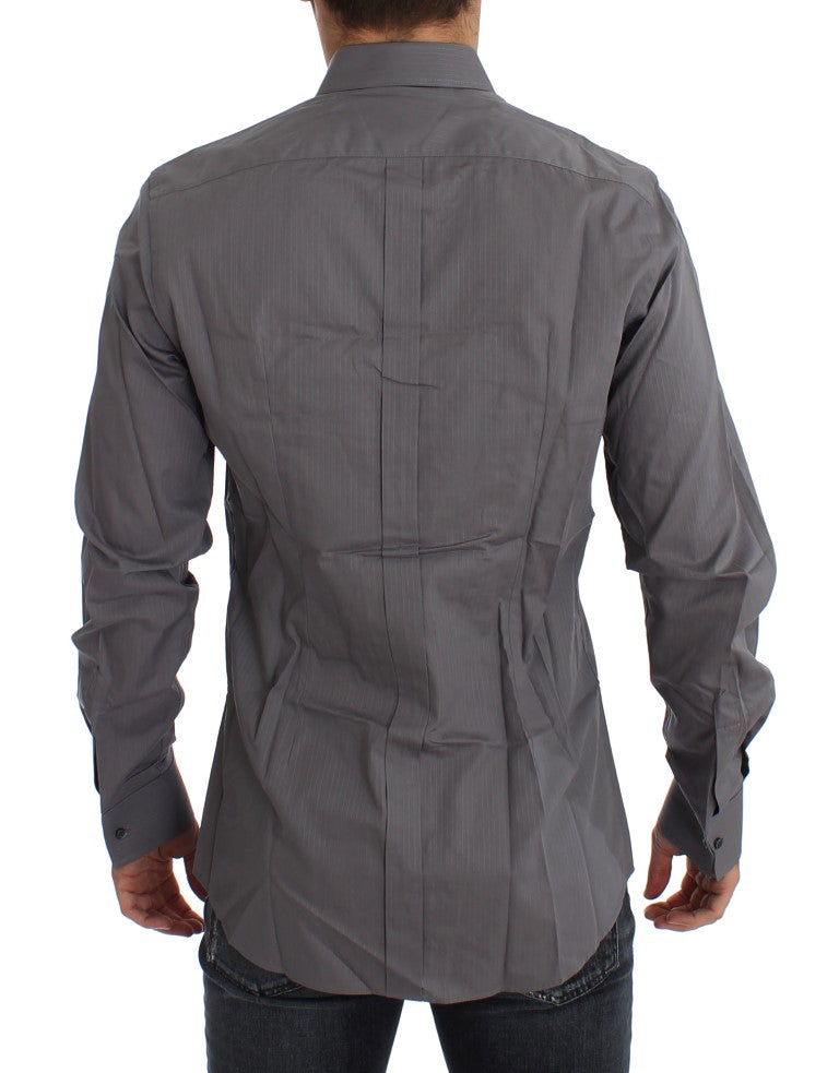 Camisa de vestir elegante de algodón de corte entallado