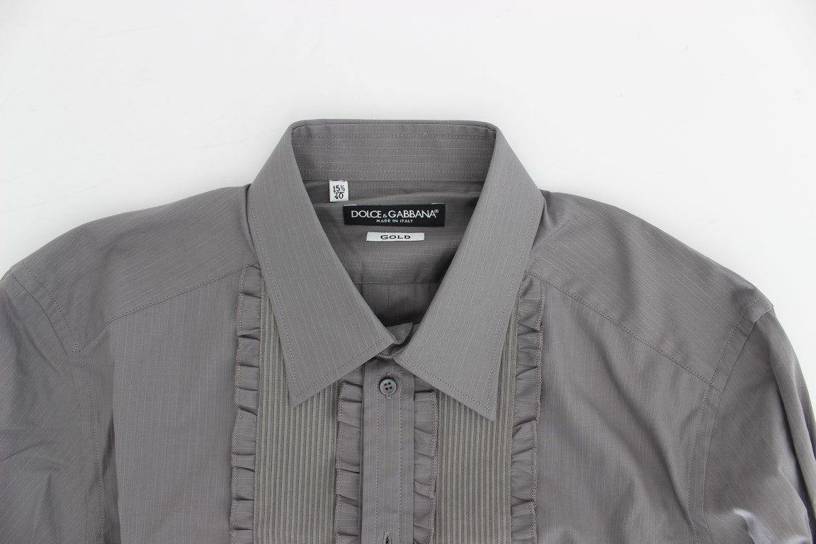 Camisa de vestir elegante de algodón de corte entallado