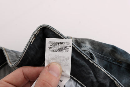 Vaqueros ajustados con lavado azul chic
