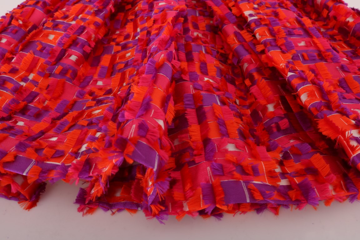 Elegante vestido rosa sin mangas de corte A