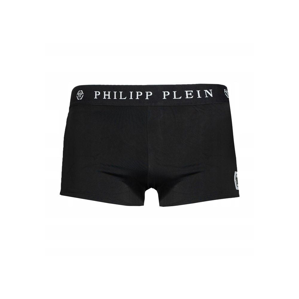Traje de baño de poliamida negra para hombre